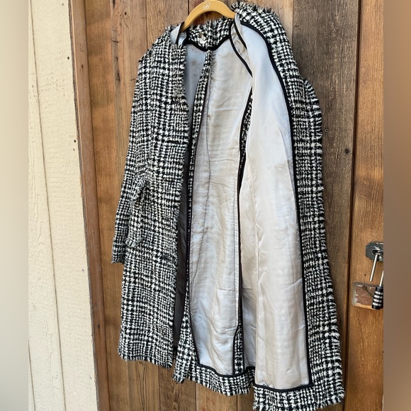 Vintage Tweed Wool Houndstooth Brooks Brothers Long Coat - Picture 10 of 10